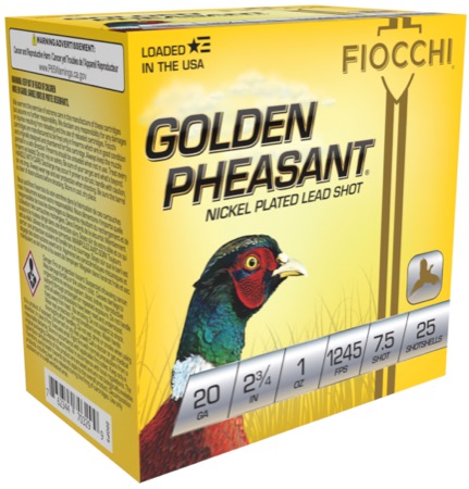 Golden Pheasant - 20ga #7.5
